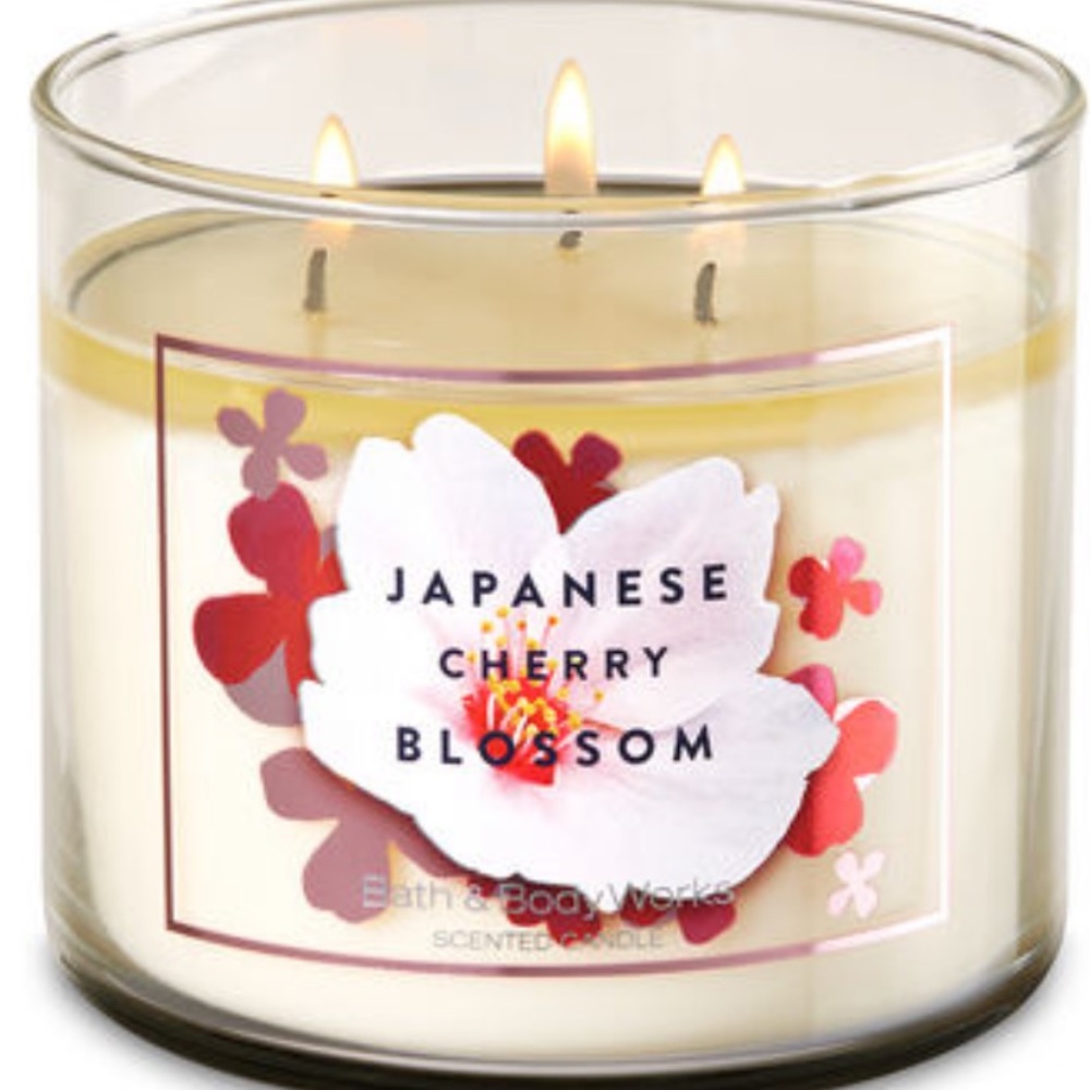 Japanese Cherry Blossom candle from bath and body